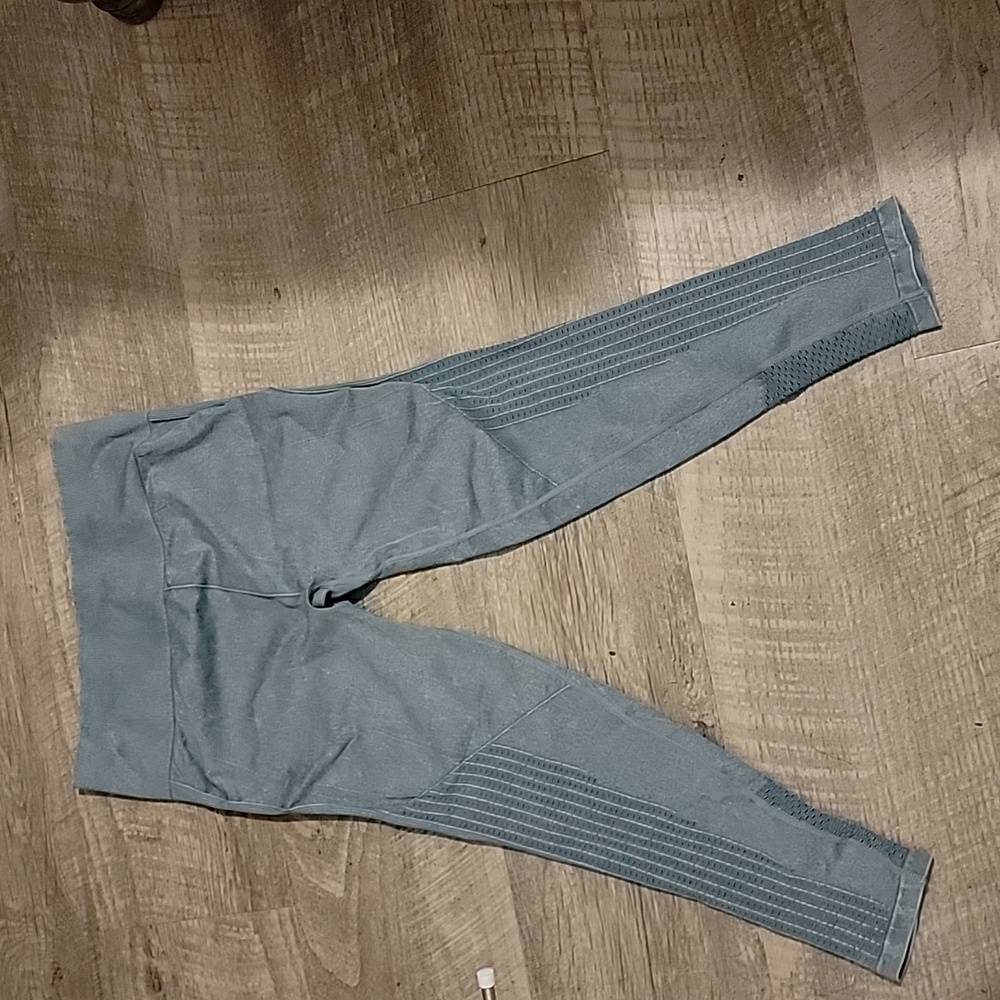 fabletics womens leggings, green, size large